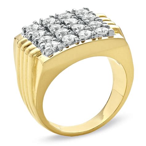 Men's 2 CT. T.W. Diamond Fashion Ring in 14K Gold | Zales