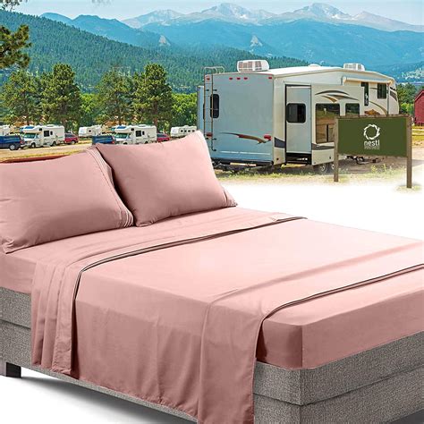 RV/Short Queen Bed Sheets Set Bedding Sheets Set for Campers, 6-Piece ...