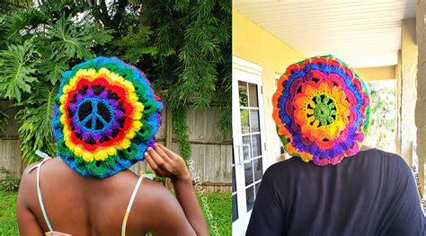 The Most Unique Crochet Tam Hat You'll Ever Make! - My Peace Mandala ...