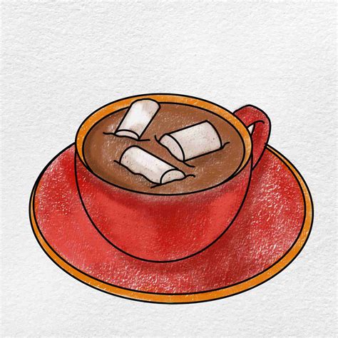 How to Draw Hot Cocoa - HelloArtsy