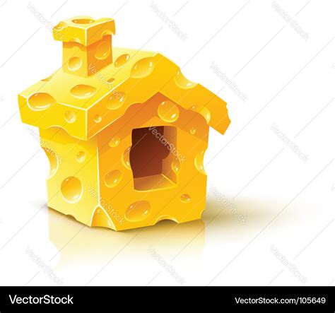 Cheese house Royalty Free Vector Image - VectorStock