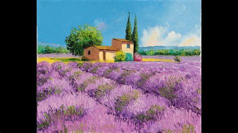 Lavender Field Oil Painting at PaintingValley.com | Explore collection ...