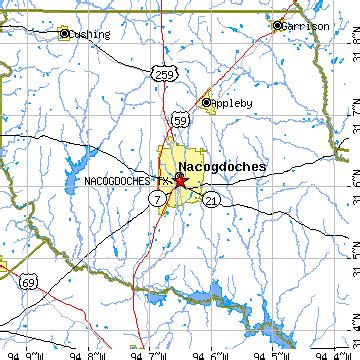 Nacogdoches, Texas (TX) ~ population data, races, housing & economy