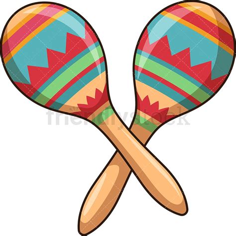 Pair Of Maracas Cartoon Vector Clipart - FriendlyStock