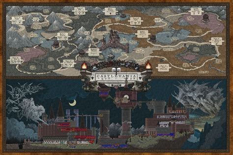 Castlevania Map | Gaming | Pinterest