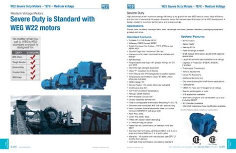 2014 WEG Motor Catalog - Weg Electric Motors - PDF Catalogs ...