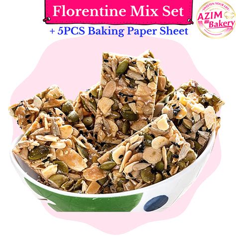 Florentine Mix Set Florentine Flour Package + 5pcs Baking Paper - by Azim Bakery BCH Rawang