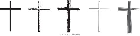 Set Hand Drawn Cross Vector Cross Stock Vector (Royalty Free) 2229502821 | Shutterstock