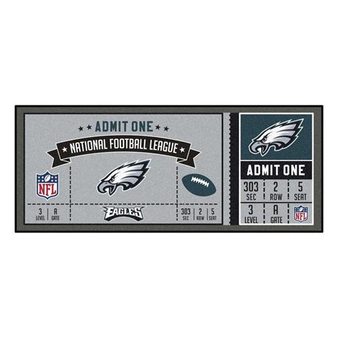 NFL - Philadelphia Eagles Ticket Runner 30"x72" | Eagles tickets ...