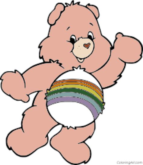 Cheer Bear Colorïng Page ColorïngAll - Care Bears Fan Art (44340587) - Fanpop