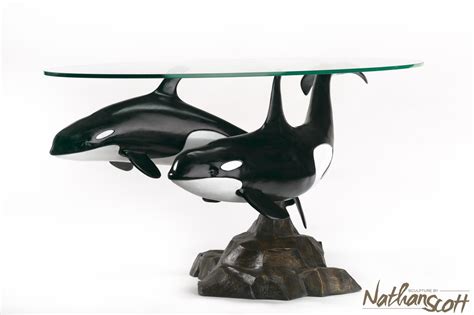 Orca Table Sculpture - Bronze Sculpture | Public & Private Commission ...