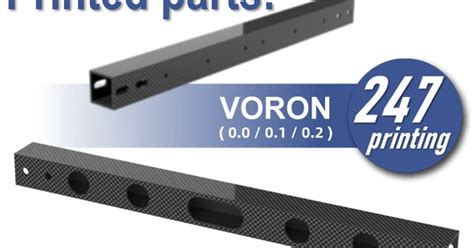 Joints (STL/STEP) for Voron 0 Carbon Fiber X-Beam (Mellow / 247printing) by 247printing ...