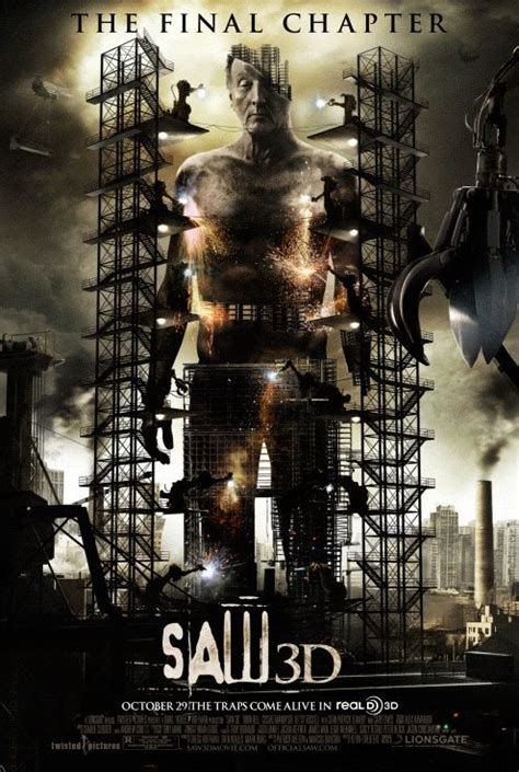 Saw 3D: The Final Chapter | Movie posters, Horror movie posters, 3d poster