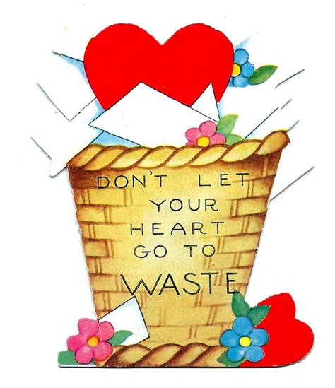 Vintage Valentine Day Greeting Card - Don't Let Your Heart… | Flickr