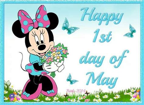 Minny Mouse Wishing You Happy 1st Day Of May | 1st day, Good morning ...