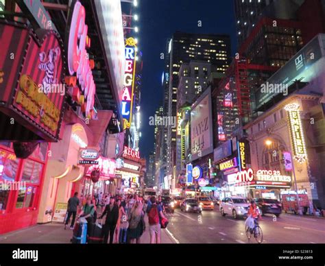 New York nightlife Stock Photo - Alamy