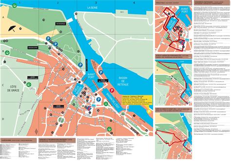 Large Honfleur Maps for Free Download and Print | High-Resolution and Detailed Maps