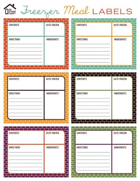 78 Free Printable Labels and Beautiful Tags | Freezer meal labels ...