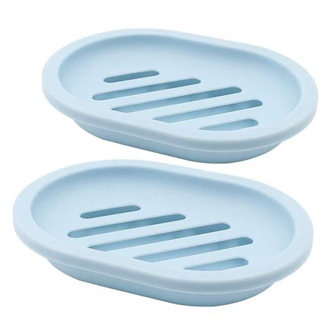 Gray-blue SZDUDU MPPO Bathroom plastic soap dish.Strong drainage.Keep the soap dry.easy to clean ...