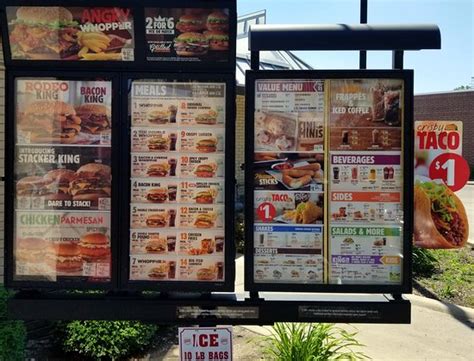 Burger King Drive Thru Menu