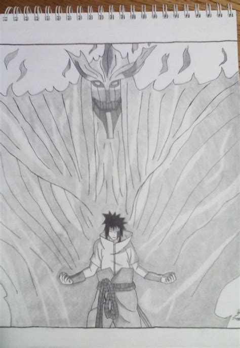 Uchiha Sasuke Susanoo by TheSpiritOfSketch on DeviantArt