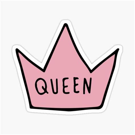 queen crown Sticker by BalloonLand | Надписи, Декоративные шрифты, Легкие рисунки