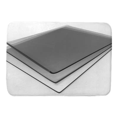 Bath Mat Thick transparent silicone rubber sheets - PIXERS.CA