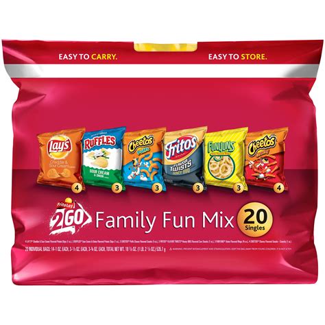 Frito-Lay 2Go Family Fun Mix Variety Pack, 0.75 Oz - 1 Oz, 20 Ct - Walmart.com - Walmart.com