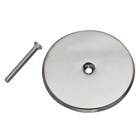 Shop Oatey 5-in Solid Round Stainless Steel Cover Plate at Lowes.com