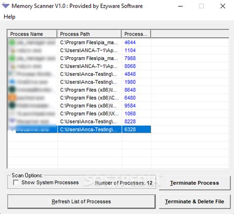 Memory Scanner 1.0 - Download, Review, Screenshots