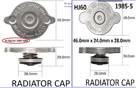 Radiator Cap Size and part number for 87 HJ61 | IH8MUD Forum