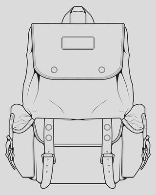 Backpack Sketch Vector Art, Icons, and Graphics for Free Download