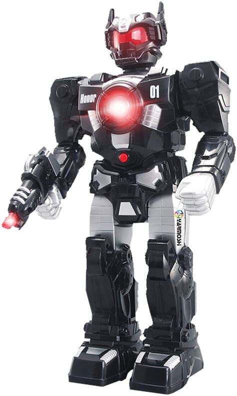 Yarmoshi Walking Robot Toy with Gun and Firing Sounds. Battery Operated ...