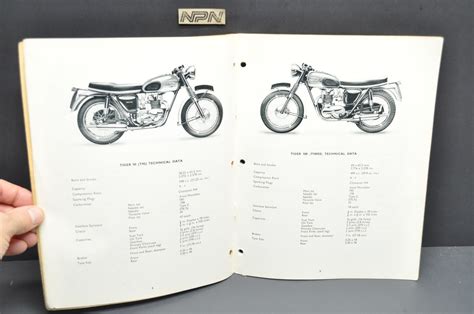 Vtg 1964 Triumph 3TA 5TA Speed Twin T90 Tiger 90 T100 SS Tiger 100 Parts Catalog - NOS Parts NOW