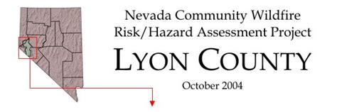 Title Page / County Map - Lyon County Fire Plan - Nevada Community Wildfire Risk / Hazard ...