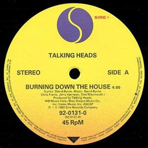 Talking Heads - Burning down the House / Pull up the Roots / Slippery ...