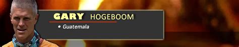 Survivor contestant Gary Hogeboom