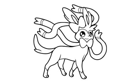 Cute Sylveon Coloring Pages Pdf Free - Coloringfolder.com | Pokemon coloring, Pokemon coloring ...