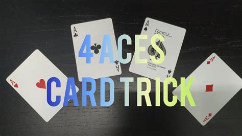 QUICK and EASY 4 Aces Card Trick For Beginners - Card Trick Tutorial - YouTube