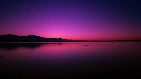 Landscape photography of mountain, lake, sunset, horizon, night HD ...