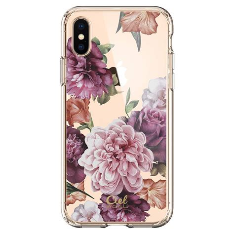 iPhone XS / X Case Cecile Rose Floral | Spigen Philippines