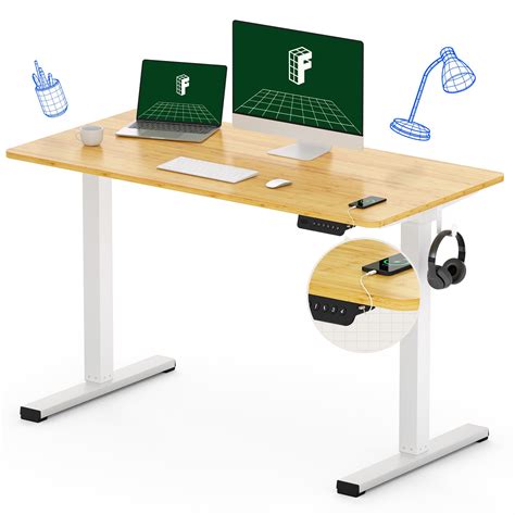 Buy FLEXISPOT Standing Desk Adjustable Height Desk Quick Assembly with 48 x 24 Inches Whole ...