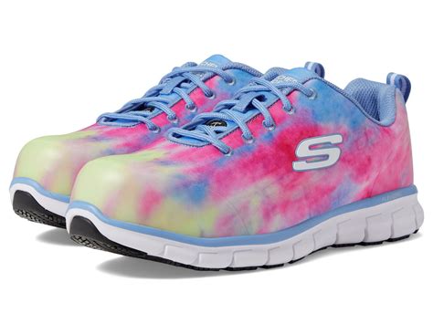 Skechers Work Sure Track Comp Toe in Blue | Lyst