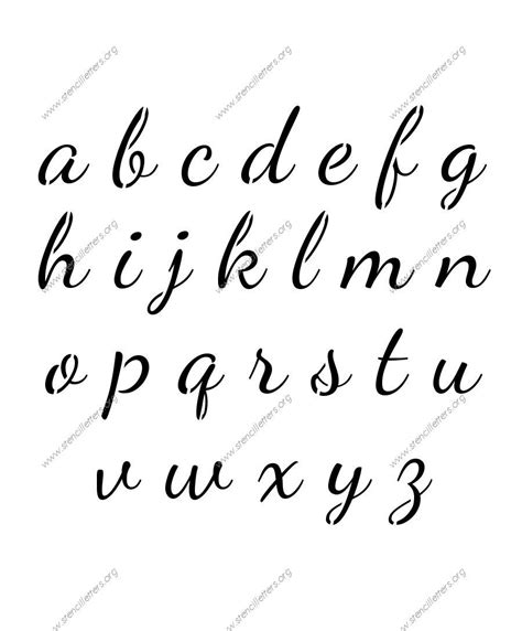 Cursive Alphabet Bubble Letters | Download Printable Cursive Alphabet Free!