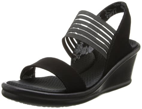 Skechers Women's 38472 Sling Back Sandals, Black (Black), 5 UK 38 EU ...