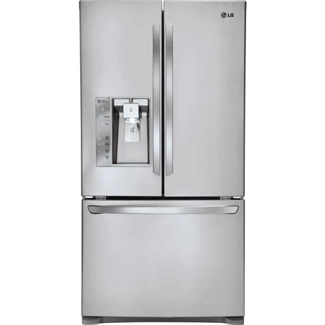 LG 23.7-cu ft Counter-depth French Door Refrigerator with Ice Maker ...