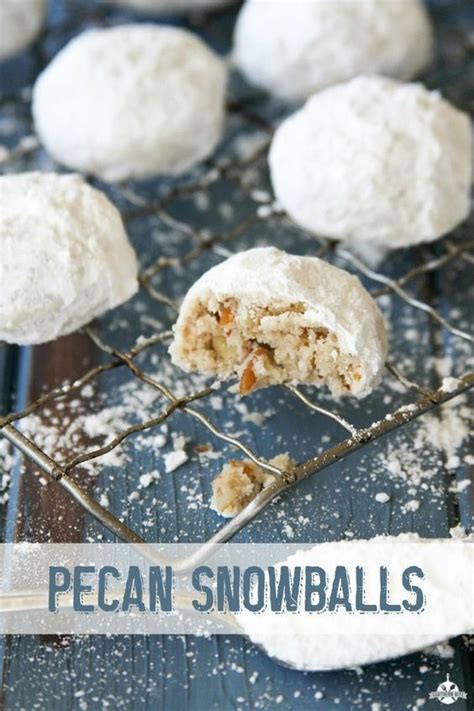 Pecan Snowball Cookies | Recipe | Pecan snowball cookies, Pecan snowballs, Classic cookies