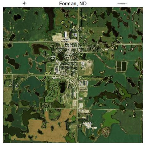 Aerial Photography Map of Forman, ND North Dakota