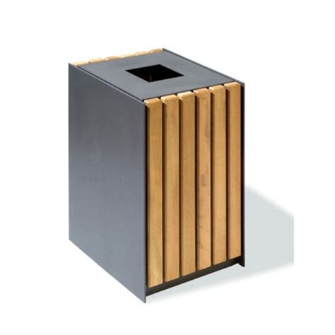 Outdoor Wood Dustbin