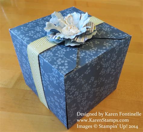 Gift Box Punch Board Gift Box and Blossom Punch | Stamping With Karen